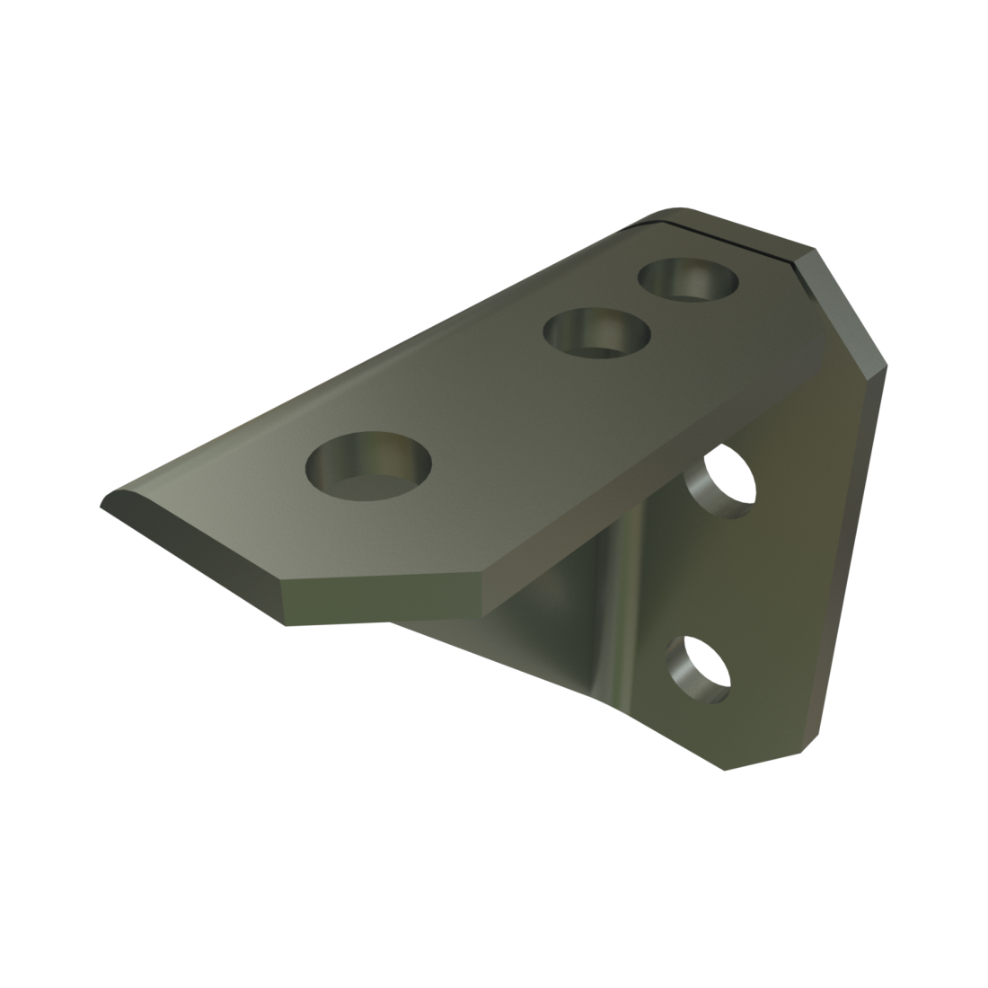 Unistrut P2484 seven-hole 90 degree gusseted fitting